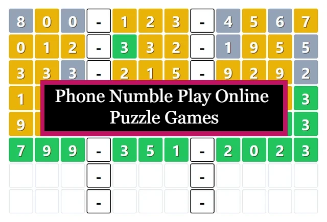 Phone Numble Play Online - Puzzle Games