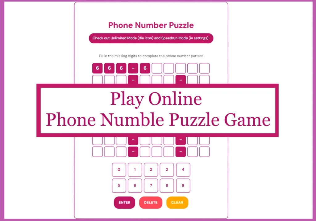 Phone Numble Play Online - Wordle NYT